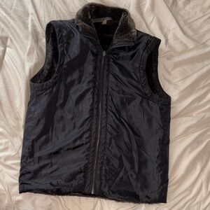 Marc New York Black Fleece-Lined Vest